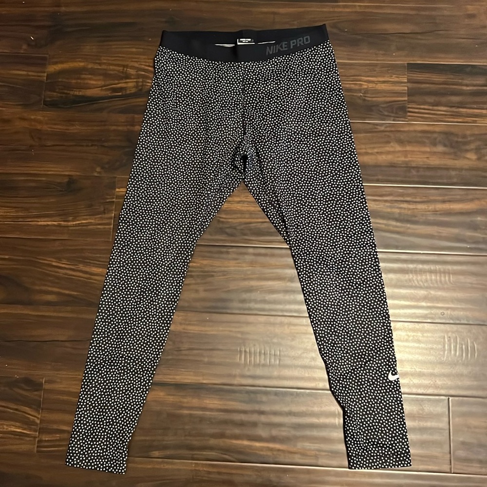 Nike pro leggings XL polka dot